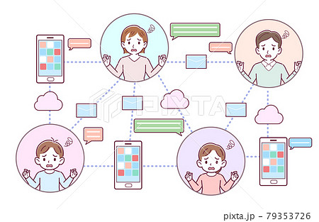 ソーシャルメディアを使う人 79353726