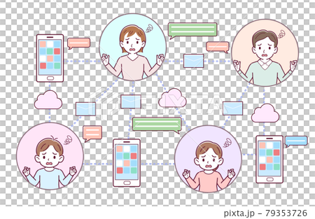 ソーシャルメディアを使う人 79353726