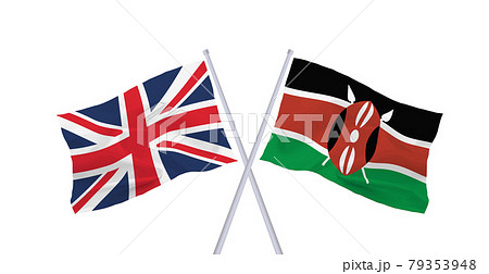 イギリスとケニア共和国の国旗