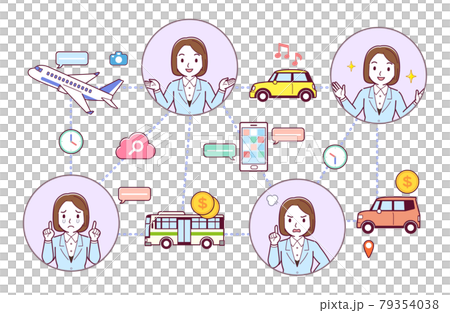 旅行をする人々 旅行をする人々 79354038