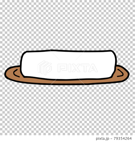 シンプルなおしぼりのイラスト シンプルなおしぼりのイラスト 79354264