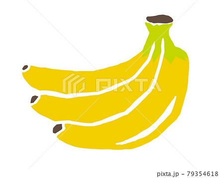 バナナ レトロなイラストのイラスト素材