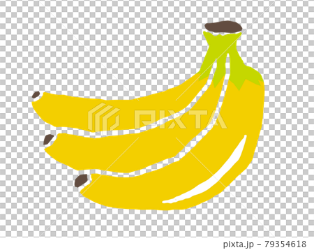 バナナ　レトロなイラスト 79354618