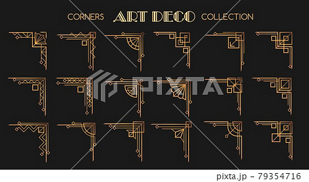 Art deco corners set Art deco corners set 79354716