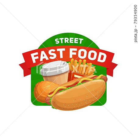 Fast food restaurant, street cafe meals icon Fast food restaurant, street cafe meals icon 79354900