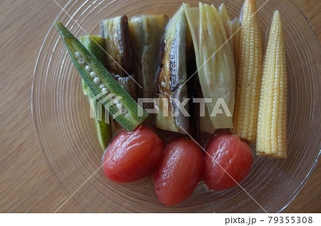夏野菜の出汁びたし 79355308