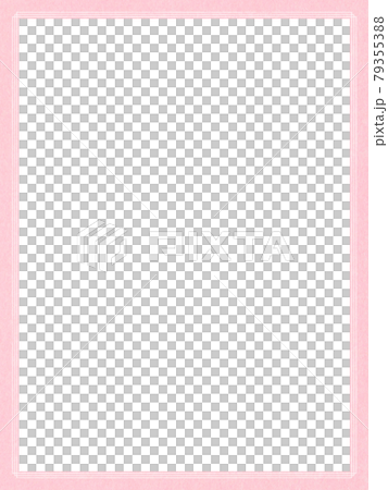 Simple Pink Frame Material Stock Illustration