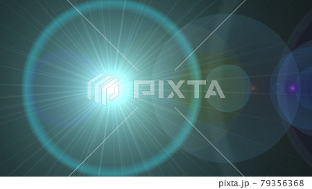 ライトフレア光線ビームグラフィック背景ループVJ素材 79356368