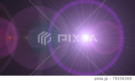 ライトフレア光線ビームグラフィック背景ループVJ素材 79356369