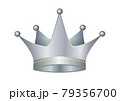銀色の輝く王冠 79356700