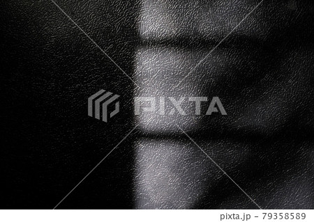 Window natural shadow on black leather texture Window natural shadow on black leather texture 79358589
