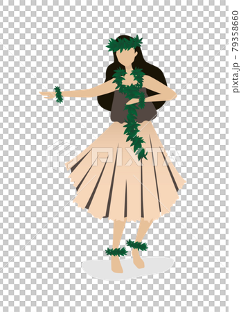 フラダンスをする女性 フラダンスをする女性 79358660