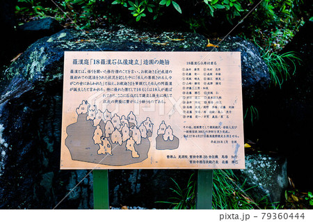 宝持寺　鴻巣市　寺社仏閣　祈願　祈祷　境内　本堂　羅漢　18羅漢石仏像 79360444