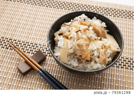 ふぐとタケノコの炊き込みご飯 79361298