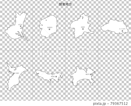 空白地圖-日本-關東地區縣集-進入縣城 79367512