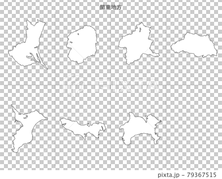 空白地圖-日本-關東地區縣集 空白地圖-日本-關東地區縣集 79367515