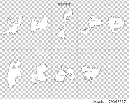 空白地圖-日本-中部縣集-進入縣城 空白地圖-日本-中部縣集-進入縣城 79367517