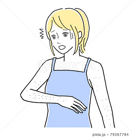 ムダ毛を気にする女性 79367784