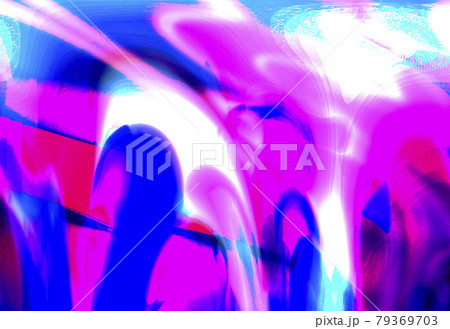 花をでテーマにしたデジタルペイントのイラスト素材