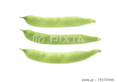 Morocco green beans isolated on white background 79370400