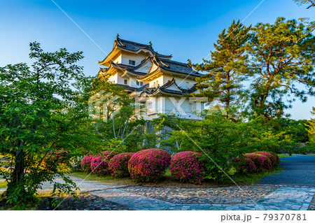 伊賀上野城の夕景 79370781