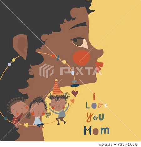 Beautiful Mother with their Kids. Happy Mothers Day 79371638