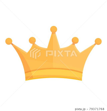 King crown icon cartoon vector. Gold royal crown King crown icon cartoon vector. Gold royal crown 79371768