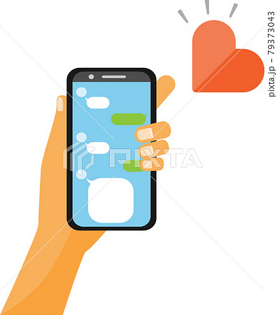 スマホ 持つ 手 Sns コミュニケーション ハートのイラスト素材 スマホ 持つ 手 Sns コミュニケーション ハートのイラスト素材