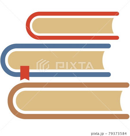 Book stack vector pile icon isolated illustration 79373584