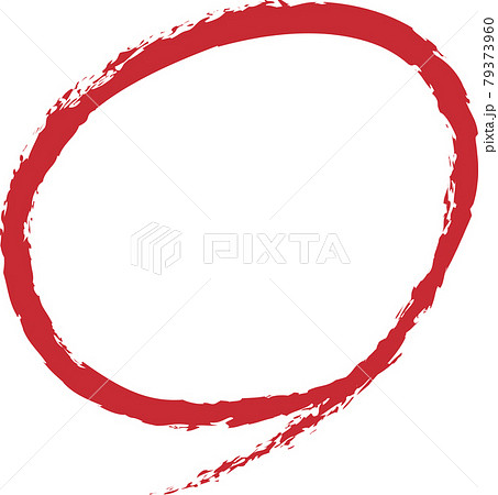 手書きの赤い丸 大正解のイメージ のイラスト素材