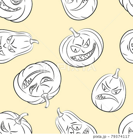 Halloween Seamless Pattern 79374117