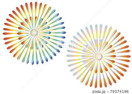 花火大会のイラストのイラスト素材