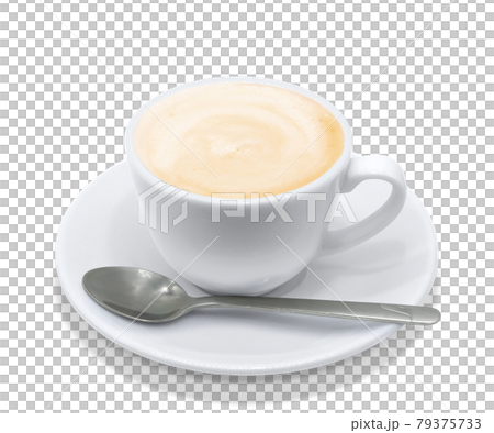 牛奶咖啡飲料插畫真正的熱頂勺 牛奶咖啡飲料插畫真正的熱頂勺 79375733