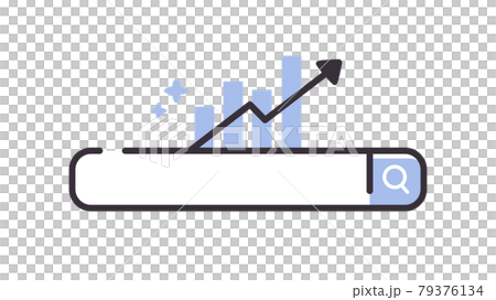 シンプルな線のseoのイメージ 検索窓のイラストのイラスト素材