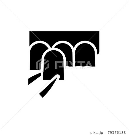 Dental veneers line icon. Isolated vector element. Dental veneers line icon. Isolated vector element. 79376188