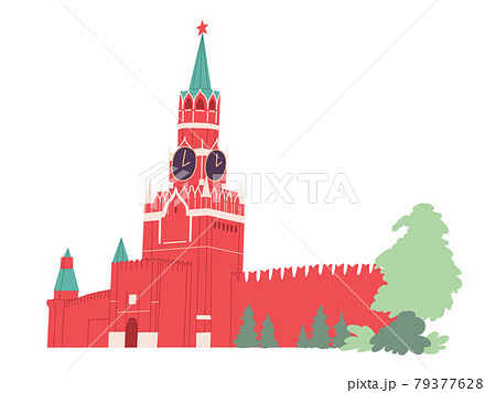 Spasskaya Tower Moscow Kremlin. Russia Red Square. 79377628