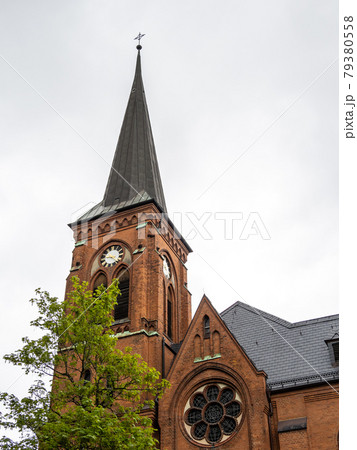 Landmark of the famous St. Mary church in Flensburg Schleswig Holstein Germany Landmark of the famous St. Mary church in Flensburg Schleswig Holstein Germany 79380558