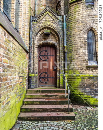 Landmark of the famous St. Mary church in Flensburg Schleswig Holstein Germany 79380588