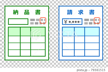 Sample illustrations of invoices and invoices 79381515