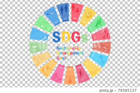 SDGsのゴールイメージ入りのロゴマーク 79385137