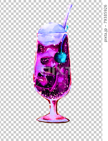 Cream soda: watercolor purple 79385926
