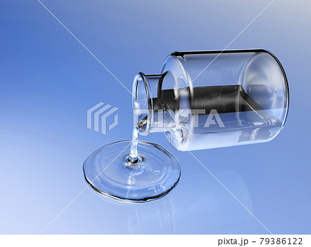 ビンと液体　水　リキッド　薬品 79386122
