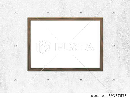 コンクリート 壁 額縁 フレーム 背景 イラストのイラスト素材