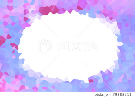 ステンドグラス風カラフル背景イラスト素材 パープル 紫 宝石 アメジストのイラスト素材