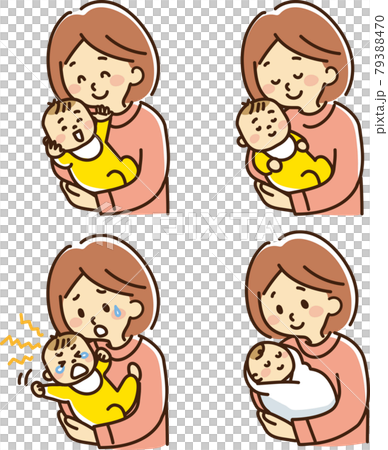 Mom set to hold a baby Mom set to hold a baby 79388470