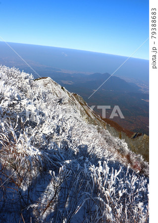 霧氷と伯耆大山、鳥取県、岡山県、夏山登山道 霧氷と伯耆大山、鳥取県、岡山県、夏山登山道 79388683