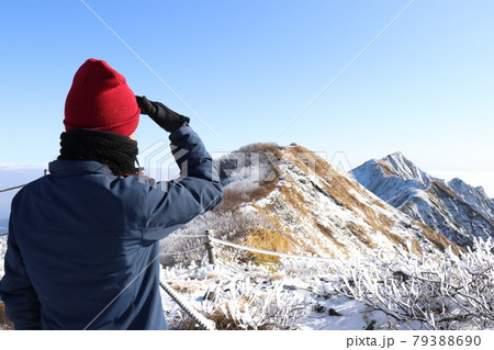 霧氷と伯耆大山、鳥取県、岡山県、夏山登山道 霧氷と伯耆大山、鳥取県、岡山県、夏山登山道 79388690