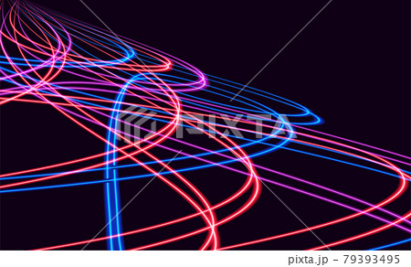 Abstract colorful light trails with motion blur effect. Speed background. light concept design. Vector illustration Abstract colorful light trails with motion blur effect. Speed background. light concept design. Vector illustration 79393495