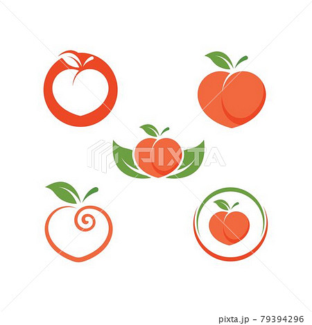 peach fruit icon vector illustrtion design 79394296