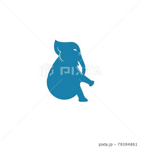 elephant logo vector icon illustration 79394861